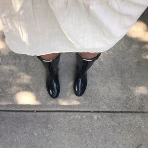 Hunter Tall Adjustable Gloss Rain Boots